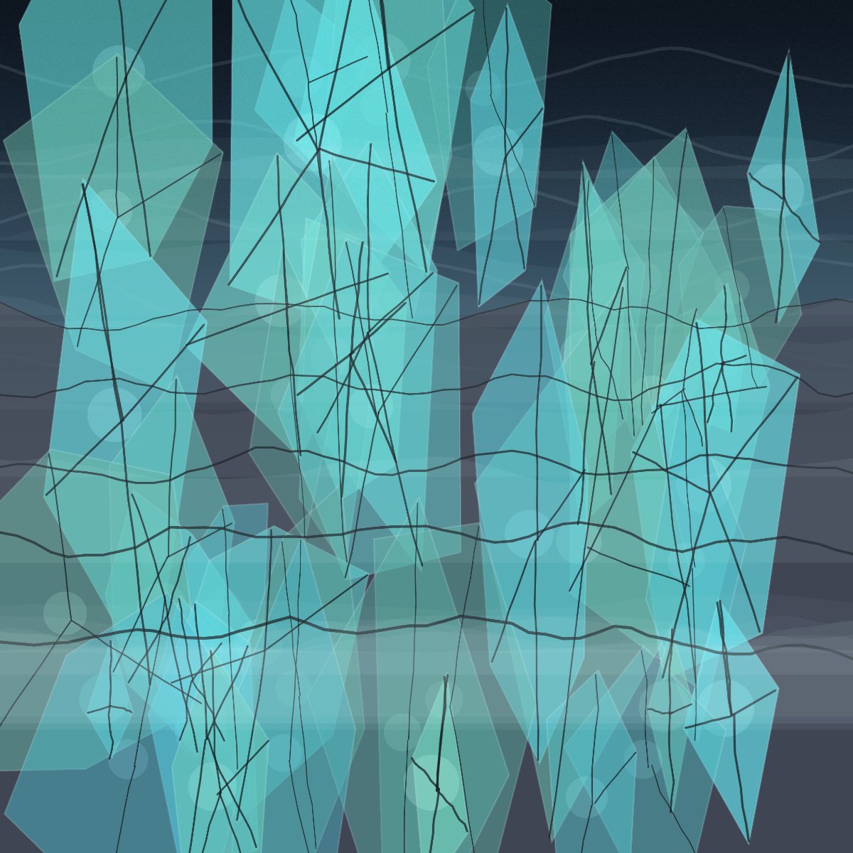 Glass Tectonics at Dusk